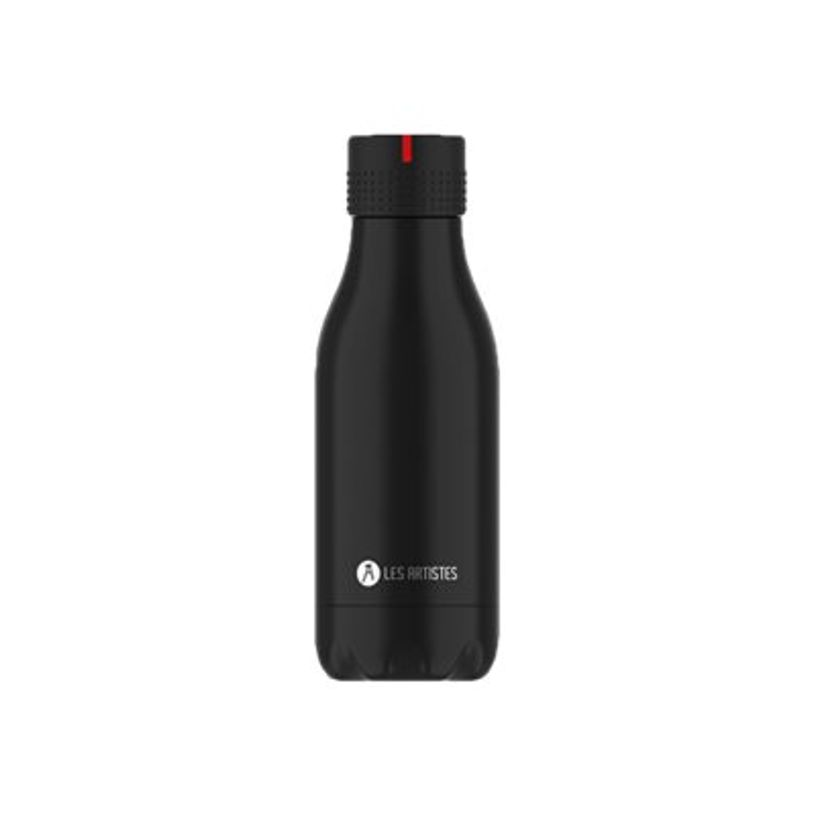 3614300019517-Les Artistes Paris - Gourde Bouteille isotherme 280 ml - noir - acier inoxydable-P_405133504_1-0