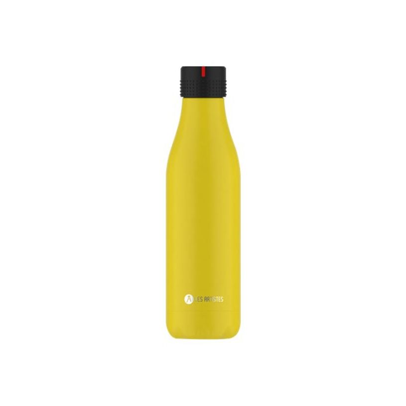 3614300042379-Les Artistes Paris - Gourde Bouteille isotherme 500 ml - jaune - acier inoxydable-P_405133528_1-0