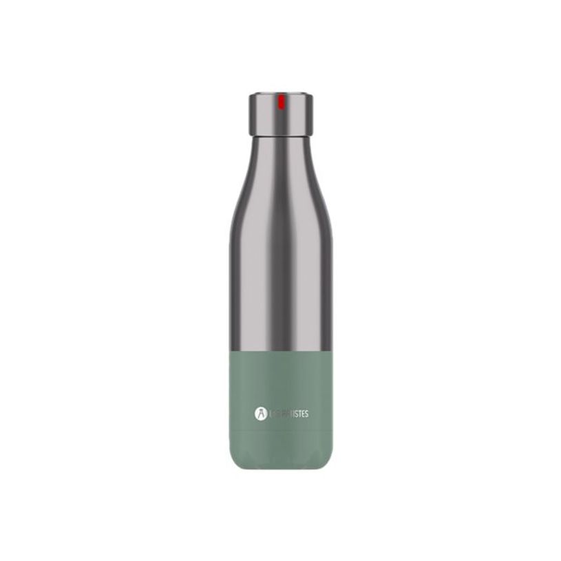 3614300042430-Les Artistes Paris - Gourde Bouteille isotherme 500 ml - inox et vert - acier inoxydable-P_405133537_1-0