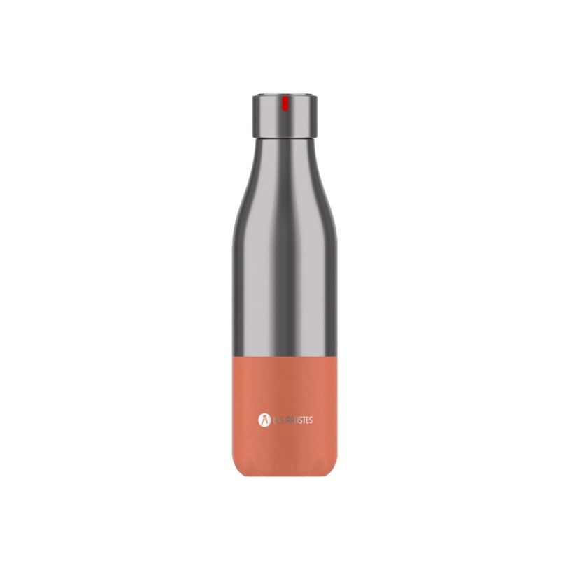 3614300042454-Les Artistes Paris - Gourde Bouteille isotherme 500 ml - inox et rose - acier inoxydable-P_405133539_1-0