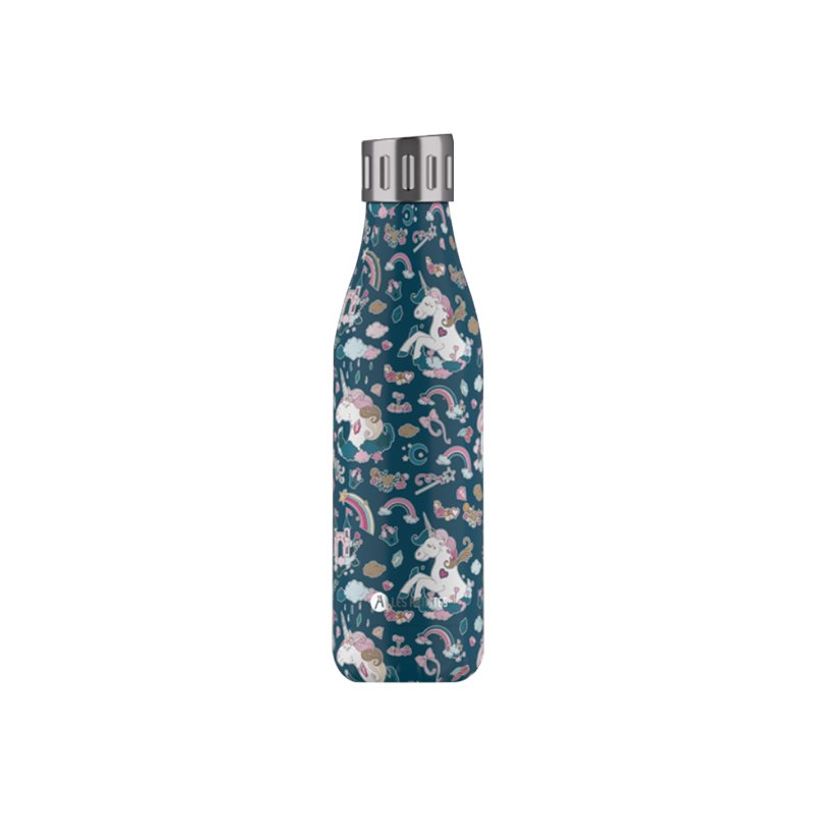 3614300043260-Les Artistes Paris - Gourde Bouteille isotherme 500 ml - Licorne - acier inoxydable-P_405133563_2-1
