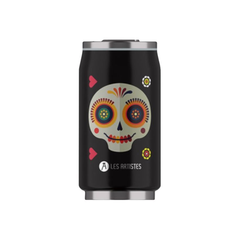 3614300043017-Les Artistes Paris - Canette isotherme - Sugar skull - 280 ml - acier inoxydable-P_405133578_1-0