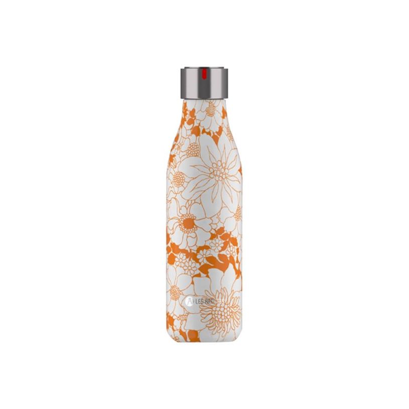 3614300042867-Les Artistes Paris - Gourde Bouteille isotherme 500 ml - Orange flower - acier inoxydable-P_405133591_1-0