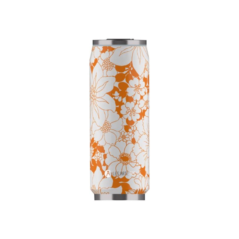 3614300042881-Les Artistes Paris - Canette isotherme - Orange flower - 500 ml - acier inoxydable-P_405133593_1-0