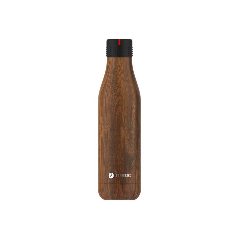 3614300022340-Les Artistes Paris - Gourde Bouteille isotherme 750 ml - bois - acier inoxydable-P_405133606_1-0