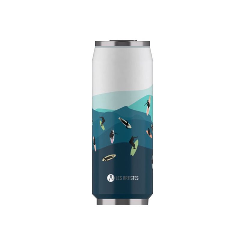 3614300043093-Les Artistes Paris - Canette isotherme - surf - 500 ml - acier inoxydable-P_405133617_1-0