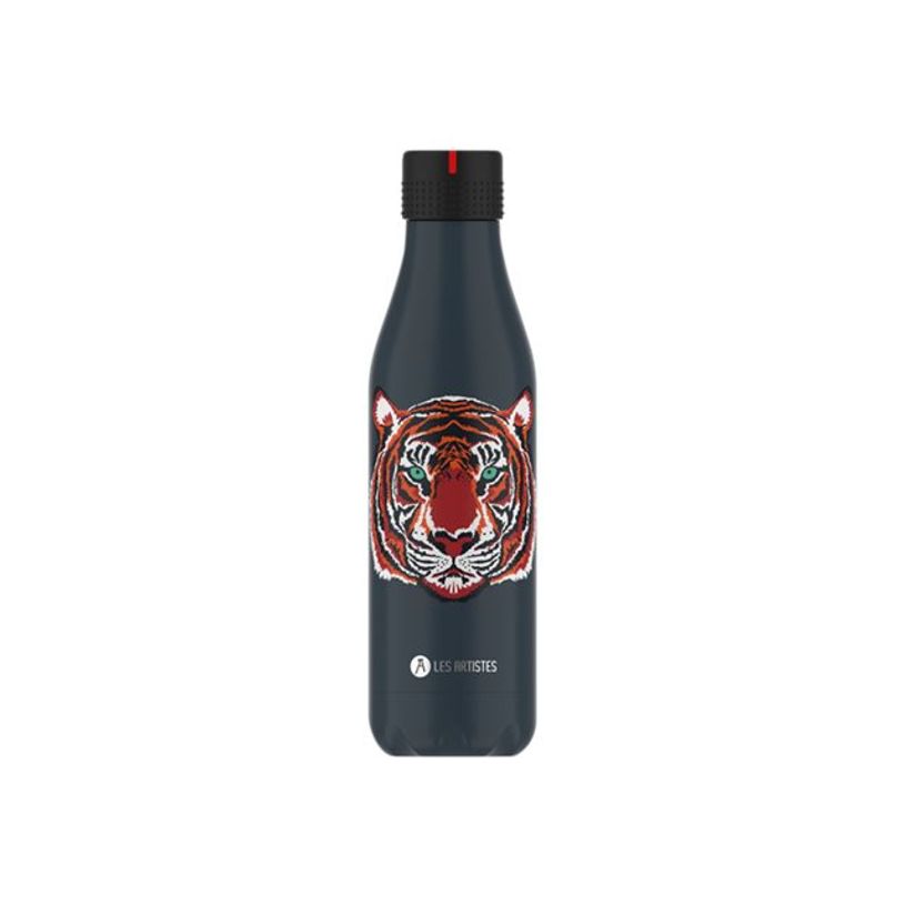 3614300042645-Les Artistes Paris - Gourde Bouteille isotherme 500 ml - Tiger - acier inoxydable-P_405133652_1-0