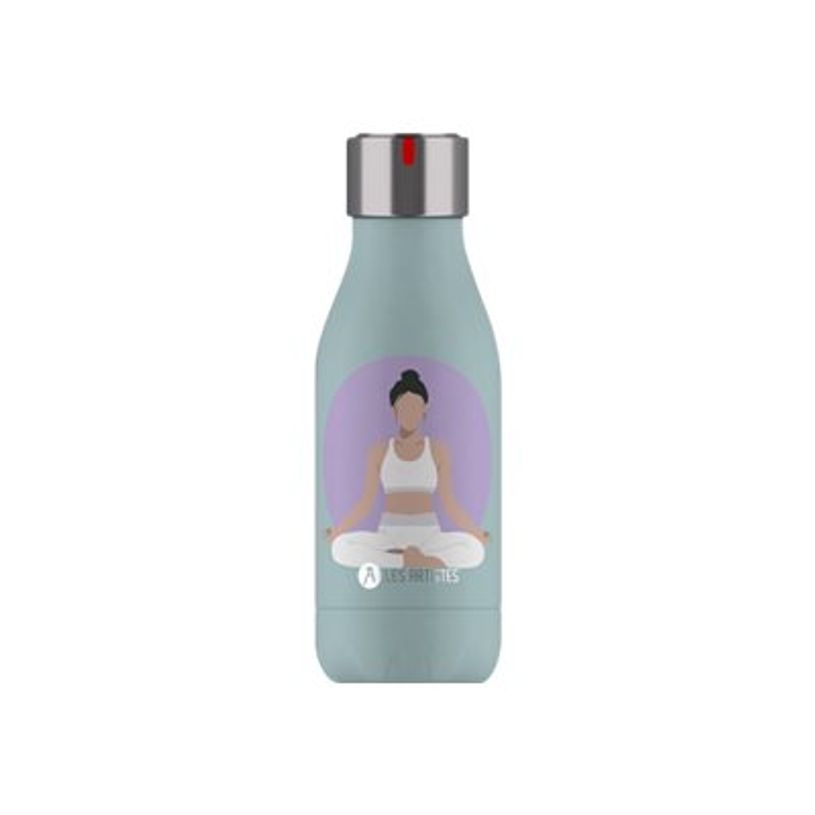 3614300043079-Les Artistes Paris - Gourde Bouteille isotherme 280 ml - Wellness - acier inoxydable-P_405133663_1-0