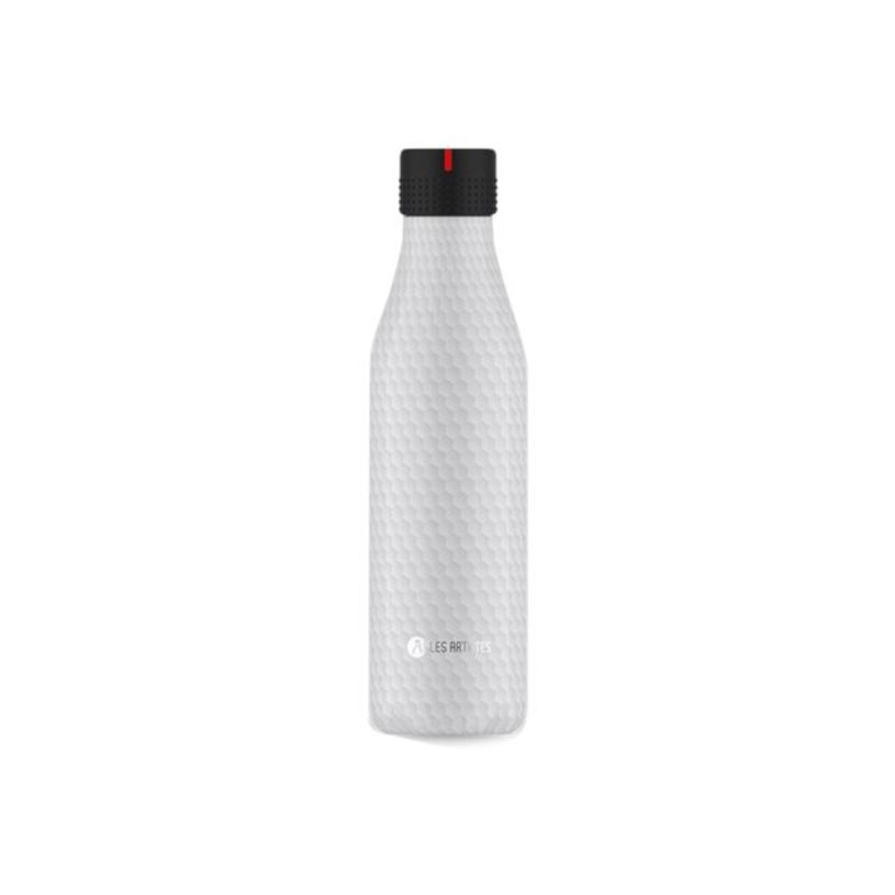 3614300081446-Les Artistes Paris - Gourde Bouteille isotherme 500 ml - blanc nid d'abeilles - acier inox-P_405133670_1-0