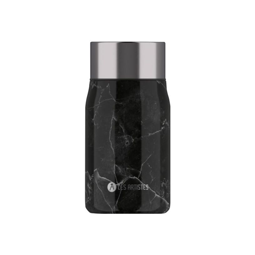 3614300023170-Les Artistes Paris - Boîte à déjeuner isotherme - marbre noir - 700 ml - acier inoxydab-P_405133678_1-0