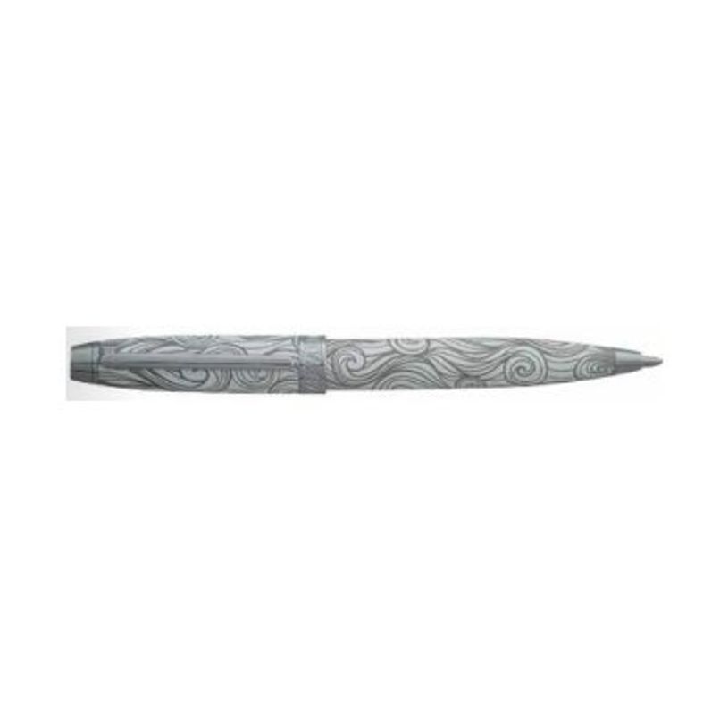 3219918252778-Enzo Varini Mini Taormina Tropea - Stylo à bille - acier blanc motif gris-P_405133941_1-0