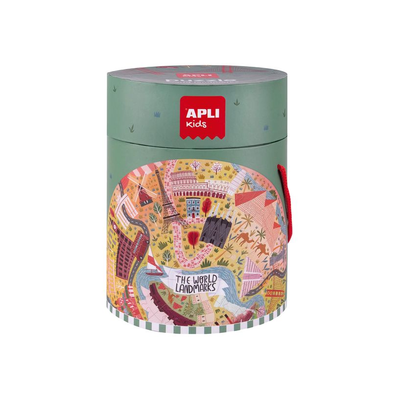 8410782191353-APLI kids - Puzzle rond - Monuments-P_405133976_1-0
