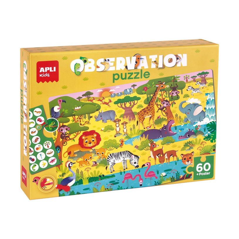 8410782192213-APLI kids - Puzzle junior - 60 pièces - Observation-P_405133977_3-0