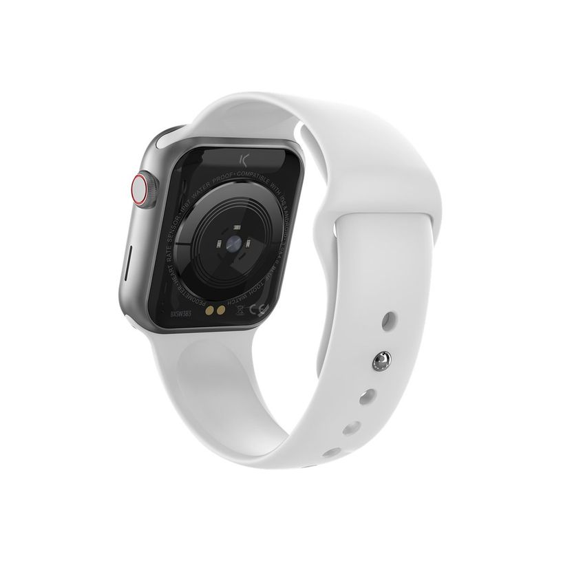 8427542120454-Ksix Urban 3 - 44 mm - montre intelligente avec bande - silicone - blanc - affichage 1.69"-P_405133993_6-5