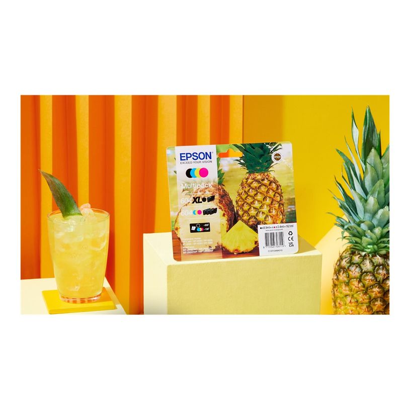 8715946708065-Epson 604XL Ananas - pack de 4 - noir, jaune, cyan, magenta - cartouche d'encre originale-P_405134460_8-5