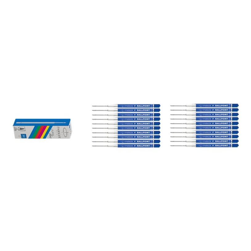 3026981665509-Parker QUINKflow - Pack de 20 recharges pour stylo à bille - bleu-P_405134474_1-0