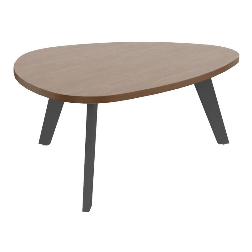 3253310179851-Table basse galet - L100xH42xP90/80 - pied carbone - plateau imitation noyer-P_405134564_1-0