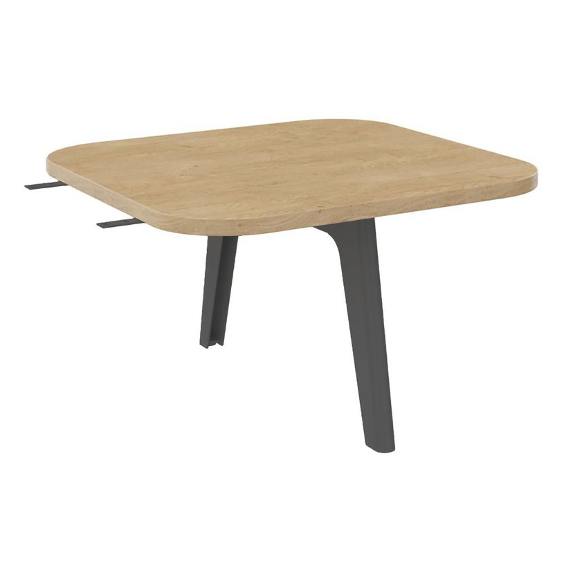 3253310179608-Table d'extension ou intermédiare ILO - L67xP67 cm - Pieds carbone - structure chêne cla-P_405134624_1-0