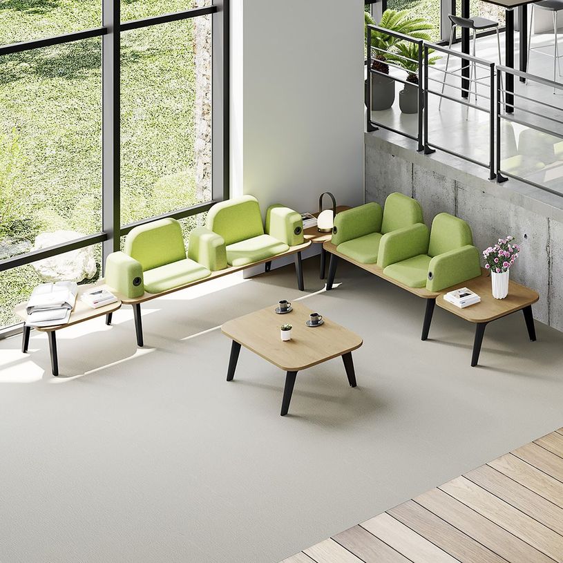 3253310179615-Table d'extension ou intermédiare ILO - L67xP67 cm - Pieds blanc - structure noyer-P_405134625_3-2