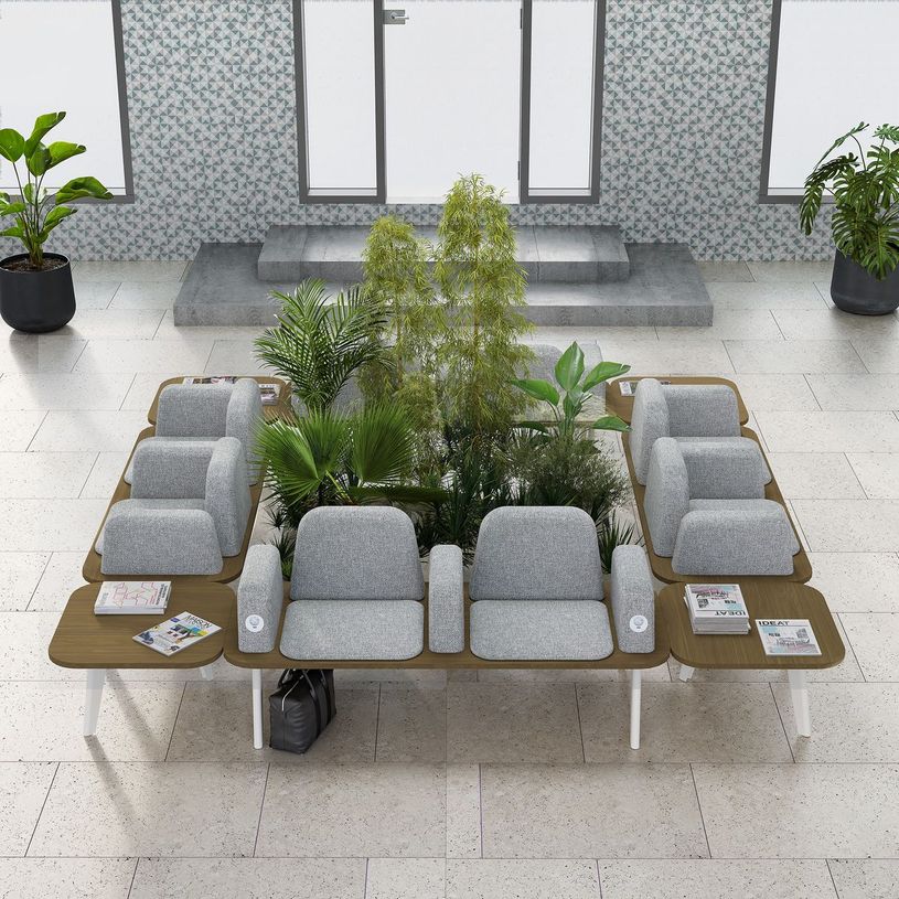 3253310179707-Table basse ILO - L114xP67xH39 cm - pieds carbone - finition noyer-P_405134646_4-3