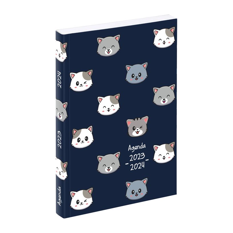 3135250995251-Agenda Cats 1 jour par page - 12 x 17 cm - disponible dans différentes couleurs - Viquel-P_405134668_1-0