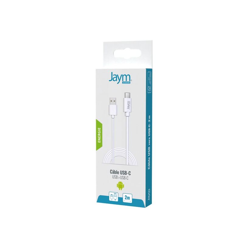 3701263503341-JAYM - câble de charge et de synchronisation USB/USB-C - 2 m - blanc-P_405134686_2-0