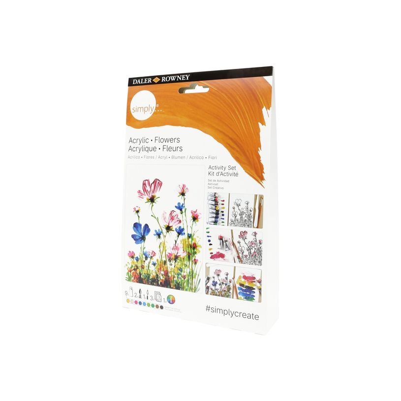 5011386137735-Daler-Rowney Simply Acrylic Activity Set - Kit de création - fleurs-P_405135026_1-0