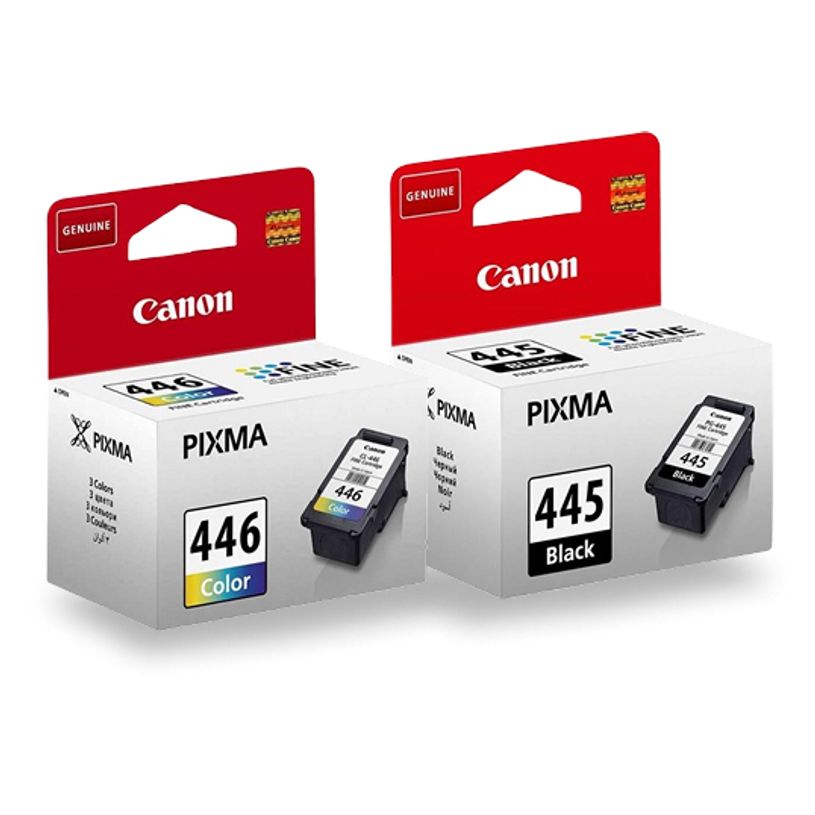 8714574605555-Canon PG-445 / CL-446 - Pack de 2 - noir, couleur (cyan, magenta, jaune) - cartouche d'encre originale--0