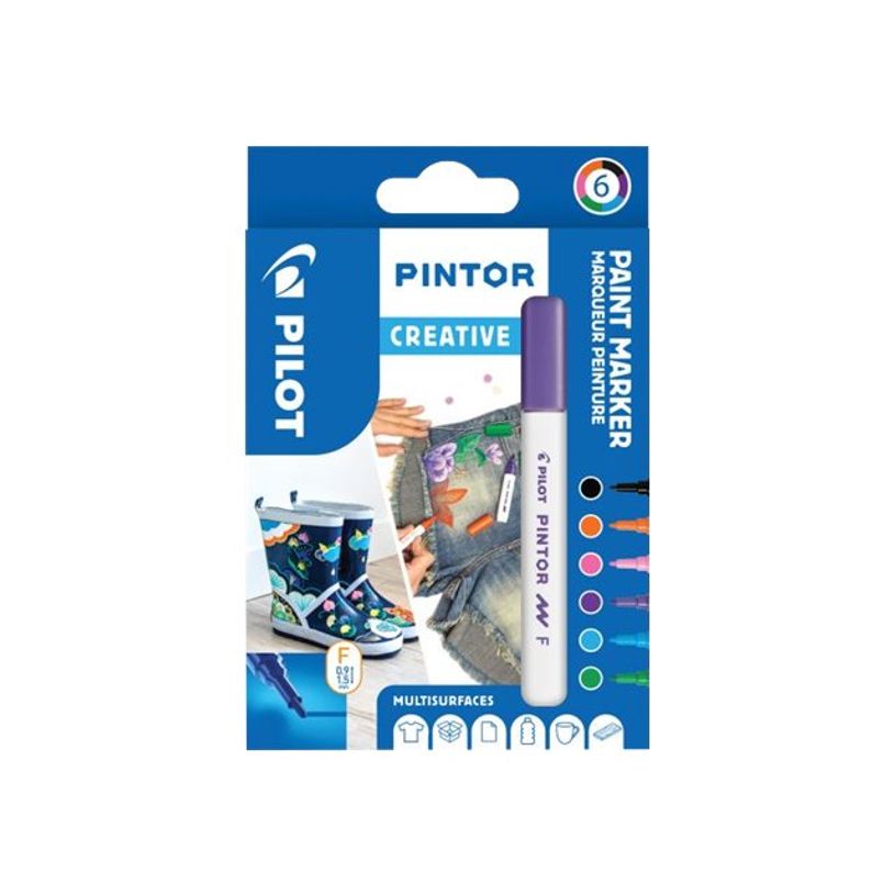 3131910517429-Pilot Pintor Creative - lot de 6 marqueurs à pointe fine -P_405136069_1-0