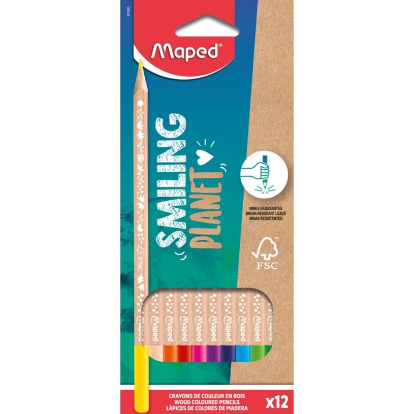 3154148318002-Maped Smiling Planet - 12 Crayons de couleur en bois-P_405137032_1-0