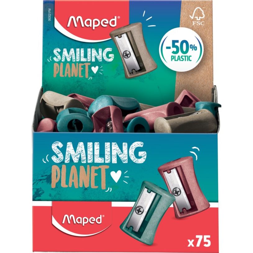 3154140630218-Maped Smiling Planet - Taille-crayons Vivo - 1 trou - bois-P_405137033_1-3