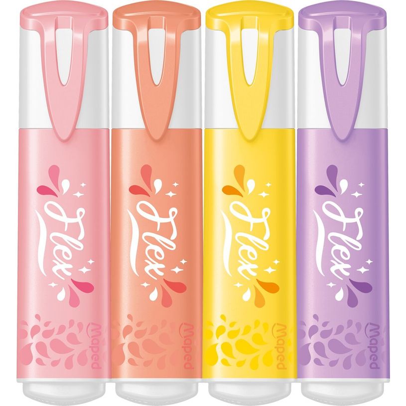 3154147403082-Maped Fluo'peps Flex Pastel - Pack de 4 surligneurs - couleurs assorties-P_405137047_3-2