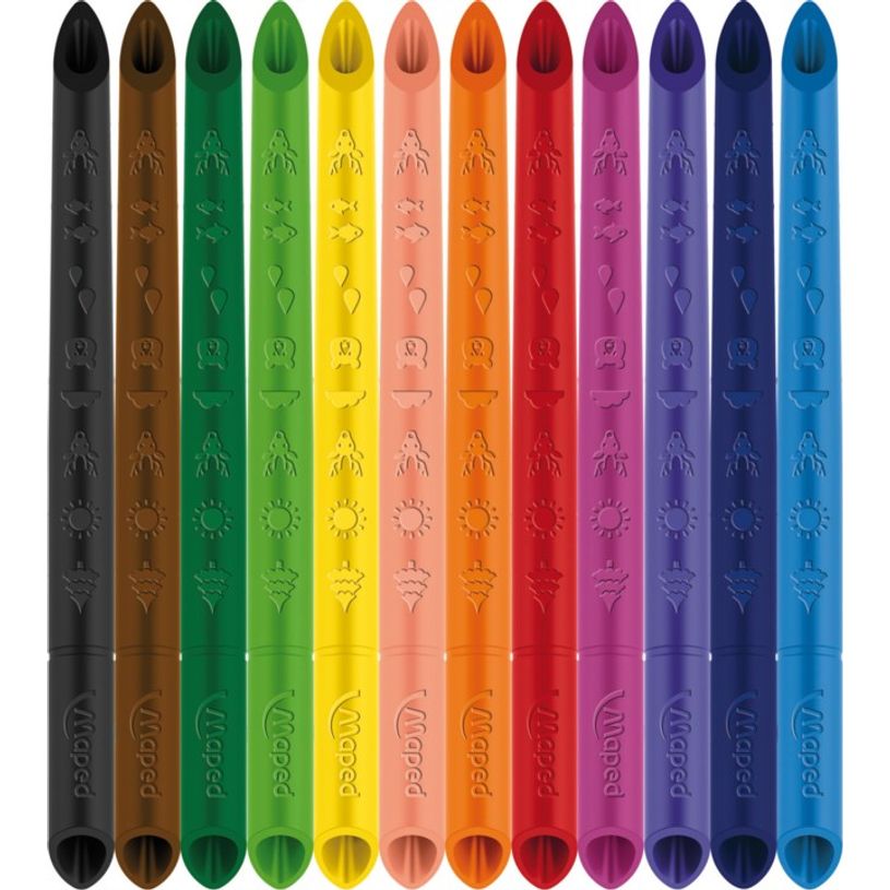 3154148616023-Maped Color'Peps - 12 crayons de couleur Infinity - pochette carton-P_405137052_2-1