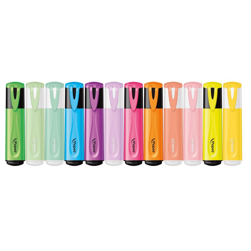 3154147409015-Maped Fluo'peps Classic - Pack de 12 surligneurs - couleurs assorties fluo et pastel-P_405137066_2-1