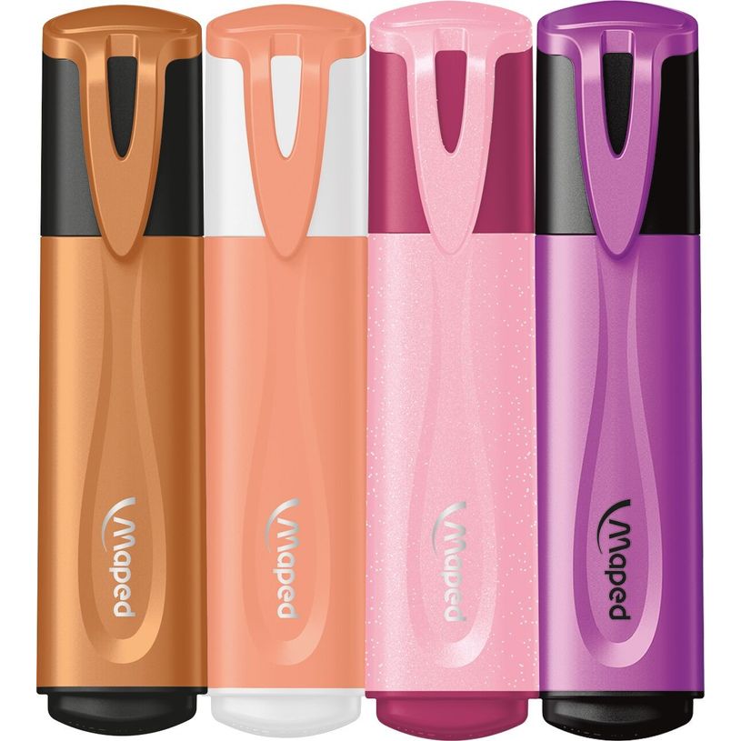 3154147409022-Maped Fluo'peps - Pack de 4 surligneurs - mix 2 pastel et 2 glitter - différents modèles-P_405137067_4-3