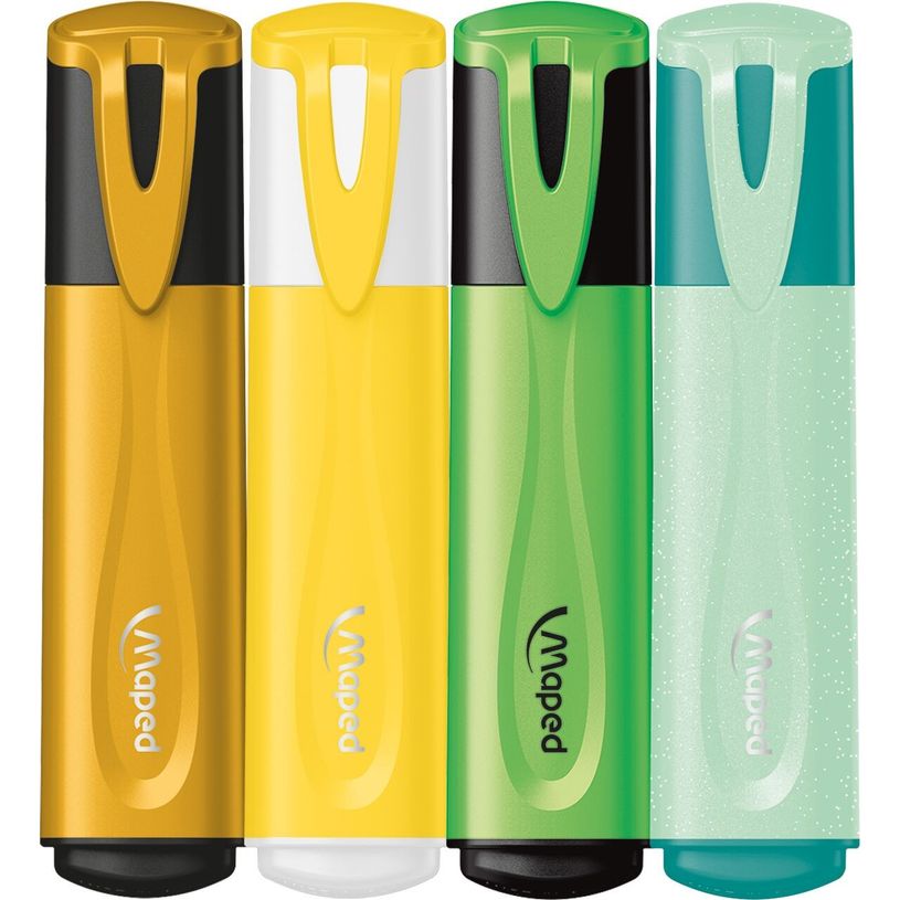 3154147409022-Maped Fluo'peps - Pack de 4 surligneurs - mix 2 pastel et 2 glitter - différents modèles-P_405137067_5-4