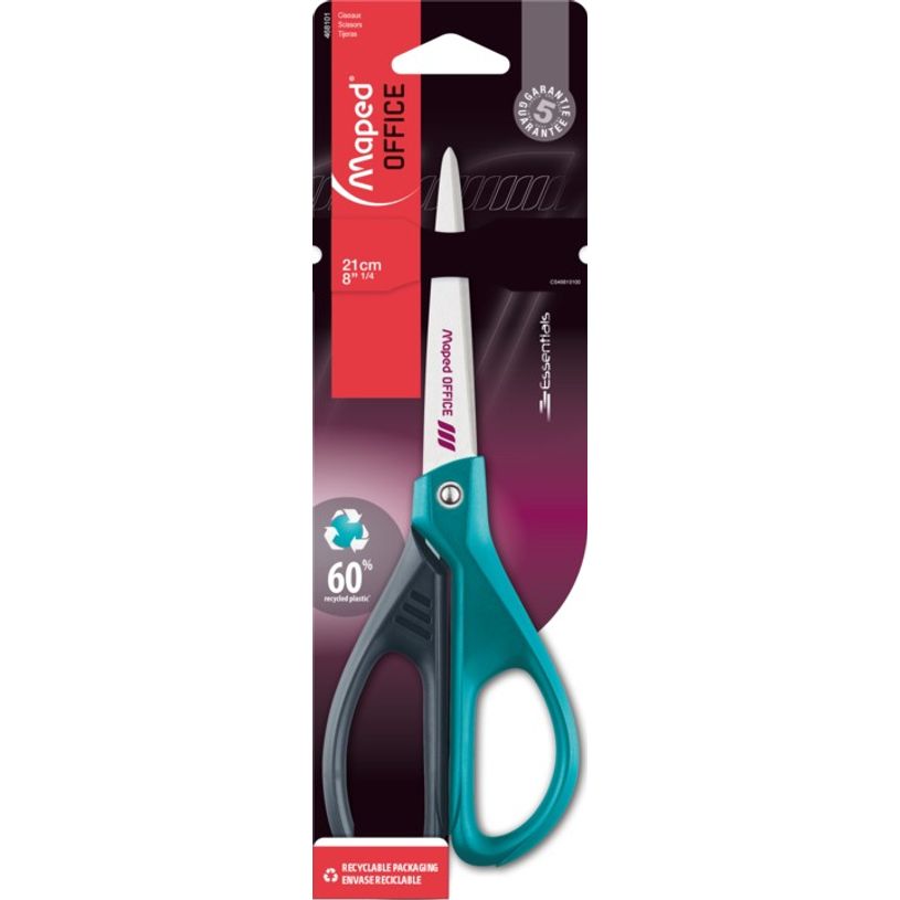 3154144681018-Maped - Ciseaux décorés Essentials Green - 21 cm symétriques-P_405137071_3-2