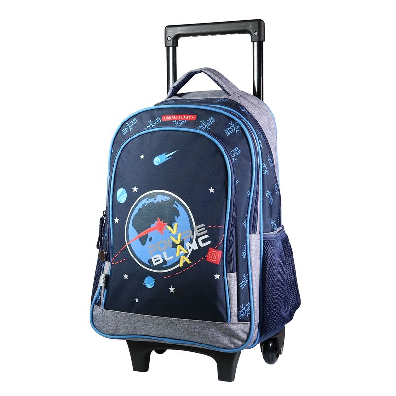 3666311001166-Sac à dos à roulettes Poivre Blanc Espace - 2 compartiments - bleu - Bagtrotter-P_405137108_4-3