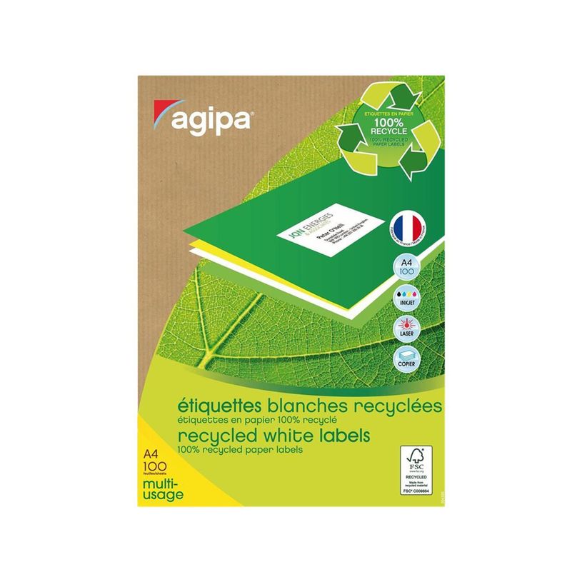 3270241011920-Apli Agipa - 800 Étiquettes 100% recyclées blanches multi-usages - 105 x 70 mm - coins d-P_405137219_2-0