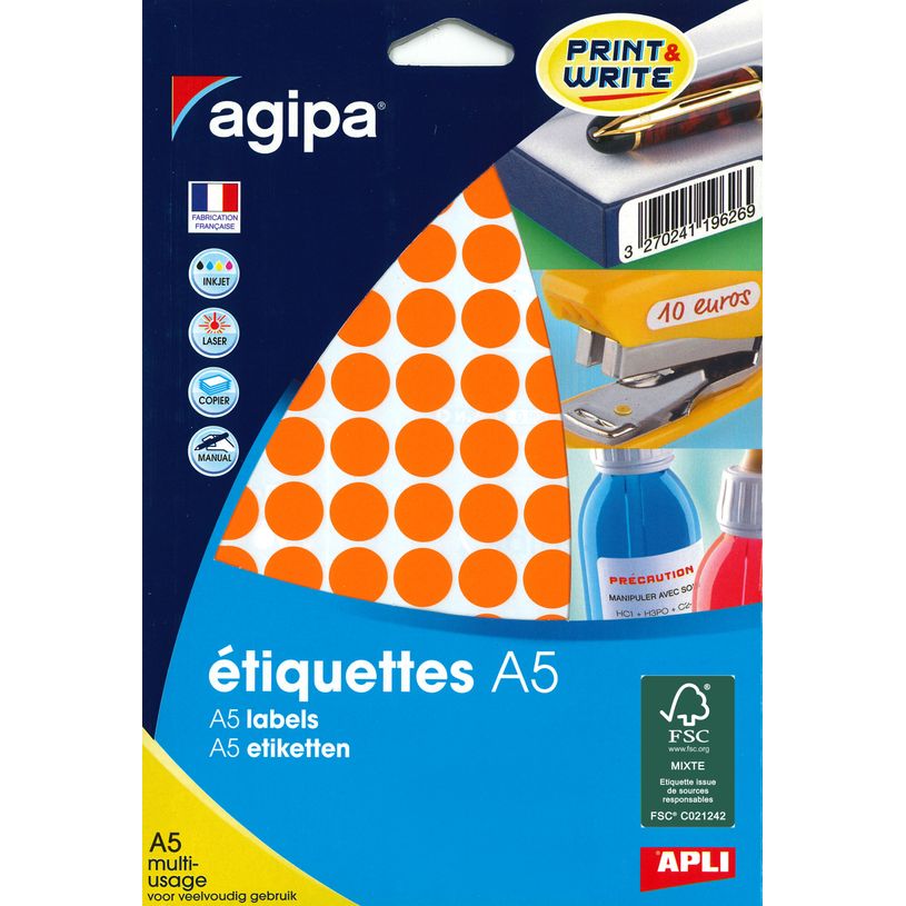 3270241143157-Apli Agipa - Etui A5 - 960 Pastilles oranges - diamètre 15 mm - réf 114315-P_405137263_1-0