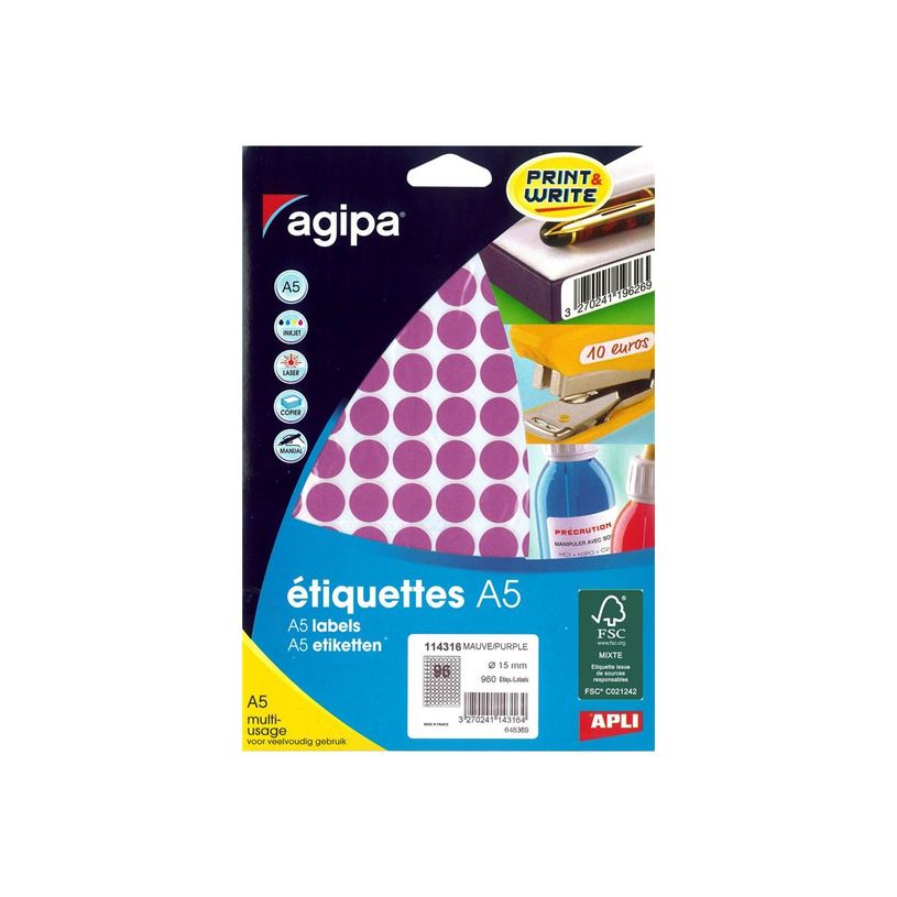 3270241143164-Apli Agipa - Etui A5 - 960 Pastilles mauves - diamètre 15 mm - réf 114316-P_405137264_1-1