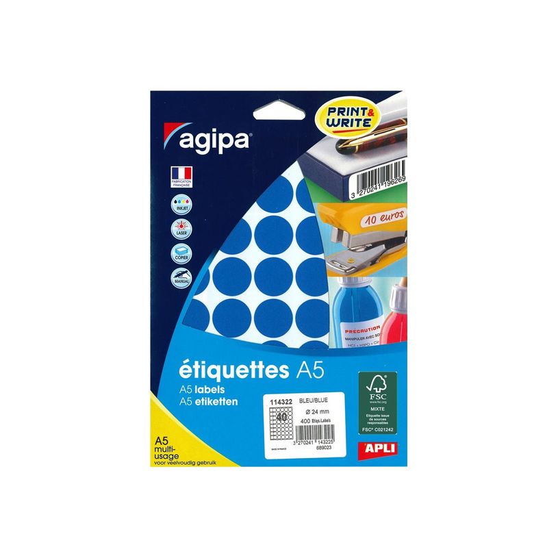 3270241143225-Apli Agipa - Etui A5 - 400 Pastilles bleues - diamètre 24 mm - réf 114322-P_405137268_1-1