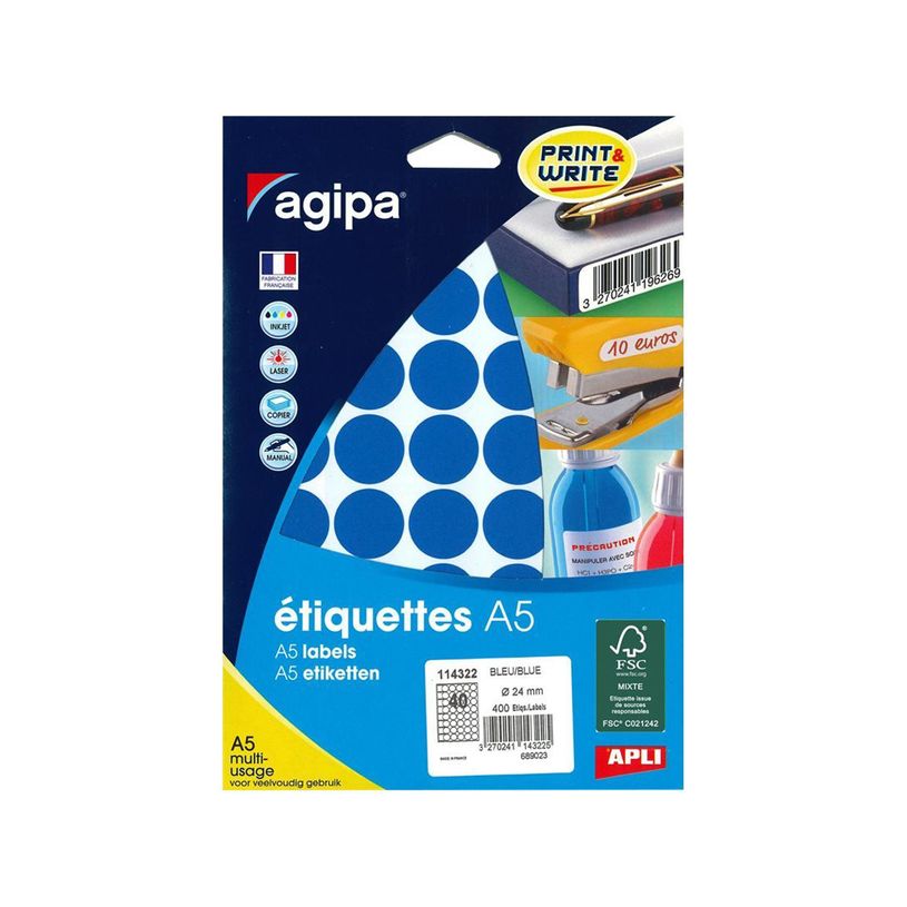 3270241143225-Apli Agipa - Etui A5 - 400 Pastilles bleues - diamètre 24 mm - réf 114322-P_405137268_2-0