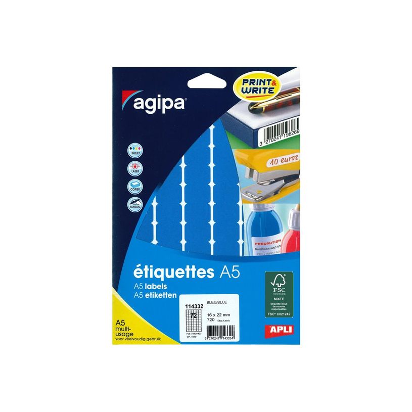 3270241143324-Apli Agipa - Etui A5 - 720 Étiquettes bleues multi-usages - 16 x 22 mm - réf 114332-P_405137275_1-2