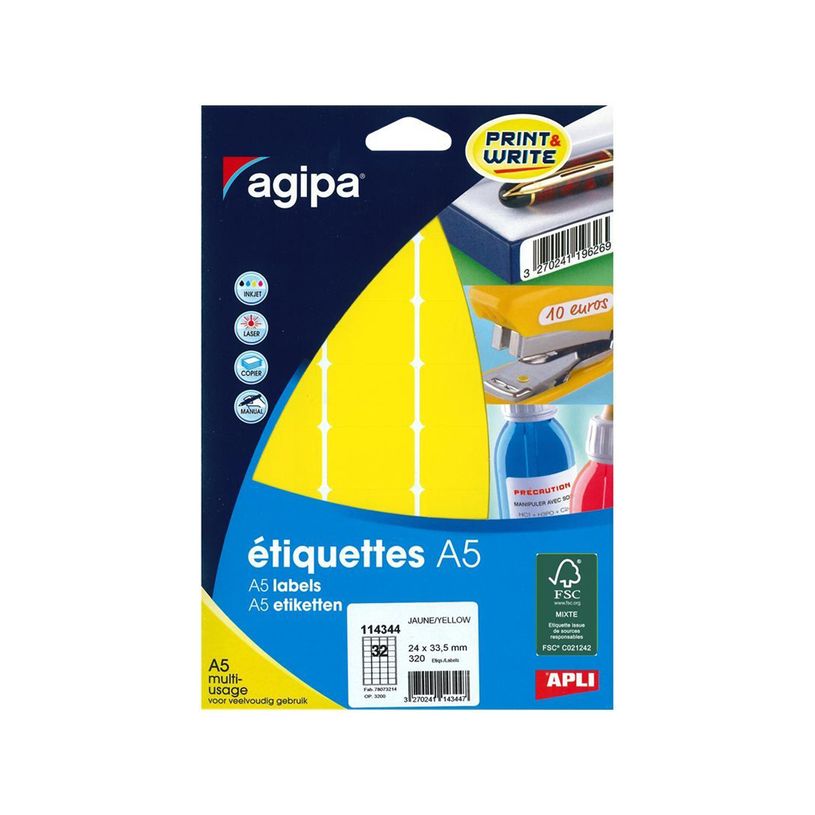 3270241143447-Apli Agipa - Etui A5 - 320 Étiquettes jaunes multi-usages - 24 x 33,5 mm - réf 114342-P_405137281_3-0