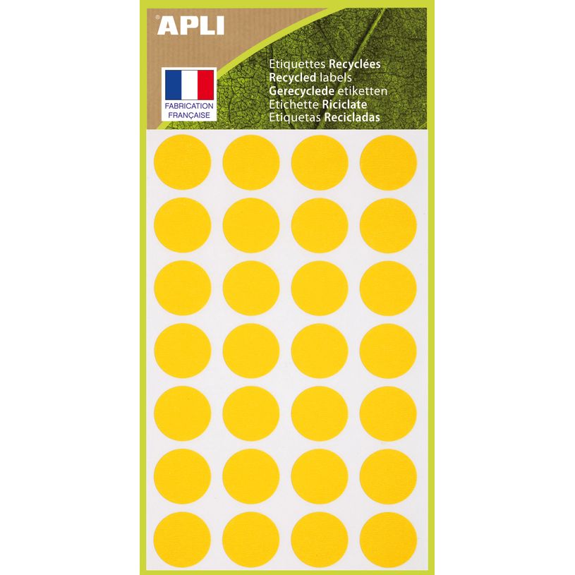 3270241017854-Apli Agipa - 168 Pastilles adhésives recyclées - jaune - diamètre 15 mm - réf 101785-P_405137293_1-0