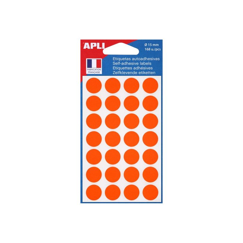 3270241118452-Apli Agipa - 168 Étiquettes oranges rondes - 28 x 6 mm - diamètre 15 mm - réf 111845-P_405137298_1-0
