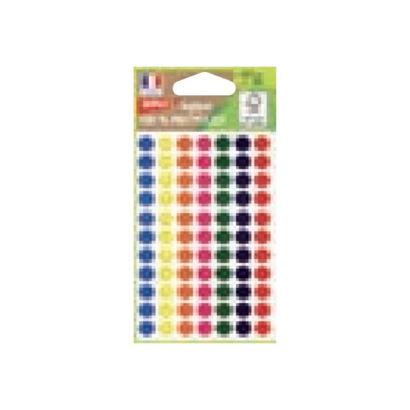 3270241017816-Apli Agipa - 385 Pastilles adhésives recyclées - couleurs assorties - diamètre 8 mm - r-P_405137304_2-3