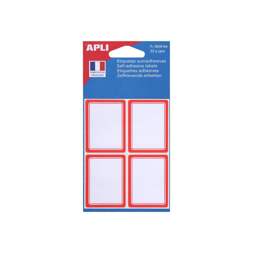 3270241119596-Apli Agipa - 32 Étiquettes scolaires cadre rouge - 38 x 50 mm - réf 111959-P_405137308_1-1