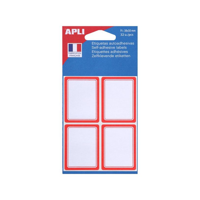 3270241119596-Apli Agipa - 32 Étiquettes scolaires cadre rouge - 38 x 50 mm - réf 111959-P_405137308_2-0